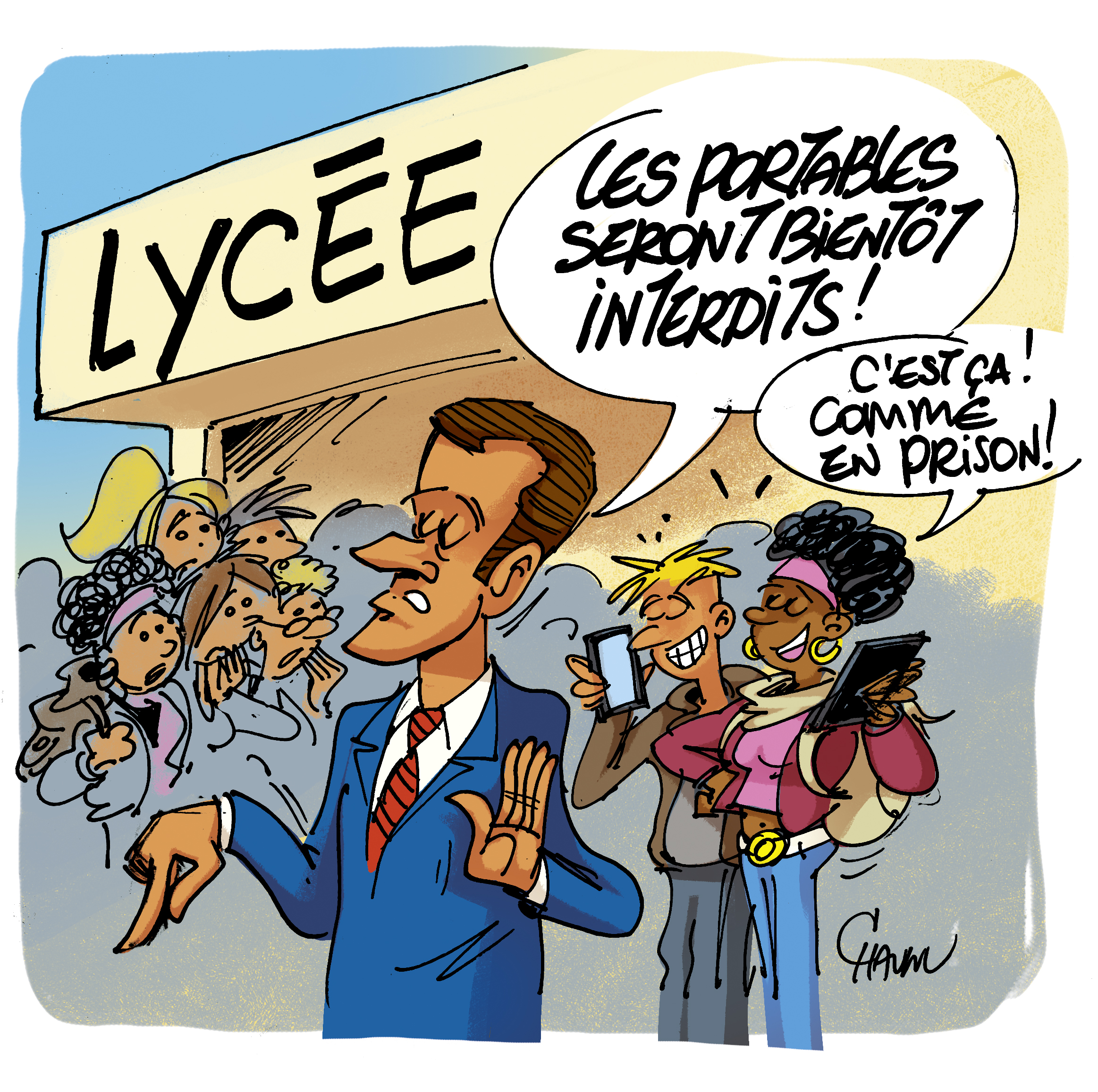 découvrez pourquoi emmanuel macron propose d'interdire les téléphones portables dans les lycées pour améliorer la concentration et le climat scolaire.